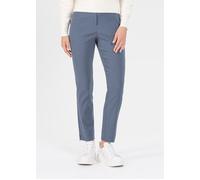 Stoffhose STEHMANN "Loli", Damen, Gr. 36, N-Gr, blau (bering sea), Web, Obermaterial: 72% Viskose, 25% Polyamid, 3% Elasthan, unifarben, gerade, unten schmal lang, Hosen Stoffhose, Sommerhose mit Schl