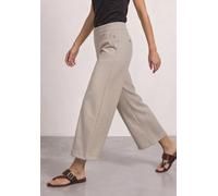 Stoffhose STREET ONE, Damen, Gr. 34, Länge 26, saddle braun, Stoff, 82% Polyester, 11% Viskose, 7% Elasthan, unifarben, comfort fit 7/8-Länge, Hosen Stoffhose, High Waist (59348822-34) saddle braun