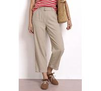 Stoffhose STREET ONE, Damen, Gr. 34, Länge 26, safari beige, Stoff, 100% Viskose, unifarben, comfort fit 7/8-Länge, Hosen Stoffhose, mit Gürtel (94703705-34) safari beige