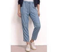 Stoffhose STREET ONE, Damen, Gr. 34, Länge 28, light blau soft wash, Stoff, 100% Lyocell, unifarben, normal knöchelfrei, Hosen Stoffhose, aus Lyocell (69319961-34) light blau soft wash