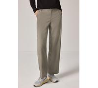 Stoffhose STREET ONE, Damen, Gr. 36, Länge 30, cotton beige, Stoff, 68% Polyester, 30% Viskose, 2% Elasthan, unifarben, comfort fit knöchellang, Hosen Stoffhose, Middle Waist (93775108-36) cotton beig