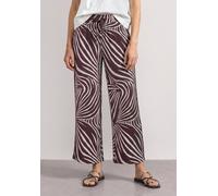 Street One - Gemusterte Culotte Hose rot - Gr. - 30