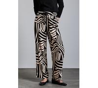 Street One Damen Gemusterte Wide Leg Hose