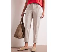 Street One High Waist Barrel Leg Hose im Casual Fit Clay Sand 38