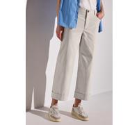STREET ONE Damen A379038 Straight Leg Twill-Hose, Moonstone Sand, 38W x 28L