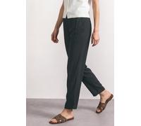 Stoffhose STREET ONE, Damen, Gr. 40, Länge 26, deep bound grün, Stoff, 100% Viskose, unifarben, loose fit knöchelfrei, Hosen Stoffhose, mit Wide Legs (13623939-40) deep bound grün