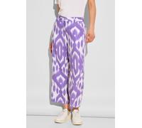 Leinenhose STREET ONE Gr. 40, Länge 26, lila (smell of lavender) Damen Hosen (52036454-40) smell of lavender