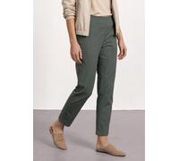 Stoffhose STREET ONE, Damen, Gr. 40, Länge 28, cilantro grün, Web, 66% Baumwolle, 30% Polyester, 4% Elasthan, unifarben, comfort fit knöchelfrei, Hosen Stoffhose, im elastischen Materialmix (81420632-