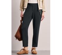 Stoffhose STREET ONE, Damen, Gr. 40, Länge 28, pine grove grün, Stoff, 95% Viskose, 5% Elasthan, unifarben, loose fit kniefrei, Hosen Stoffhose, Middle Waist (18186169-40) pine grove grün