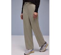 Stoffhose STREET ONE, Damen, Gr. 40, Länge 30, cotton beige, Stoff, 68% Polyester, 30% Viskose, 2% Elasthan, unifarben, comfort fit knöchellang, Hosen Stoffhose, Middle Waist (93775108-40) cotton beig