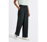 Street One - Wide Leg Crepe Hose grün - Gr. - 42/30