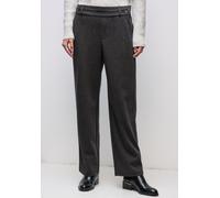 Stoffhose STREET ONE, Damen, Gr. 42, Länge 30, schwarz, Stoff, 68% Polyester, 26% Viskose, 3% Elasthan, 3% Polyamid, unifarben, comfort fit normal, Hosen Stoffhose, mit seitlichen Einschubtaschen (175