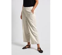 STREET ONE Damen A379440 Schimmernde Hose, Silkstone White, 44W / 26L