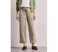 Street One – Paperbag-Hose Damen – 98% Baumwolle, 2% Elasthan – Cobble Stone Gr.44/L28