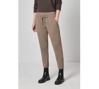 Stoffhose STREET ONE, Damen, Gr. 44, Länge 28, light terra mocha, Stoff, 50% Polyester, 46% Baumwolle, 4% Elasthan, unifarben, loose fit knöchelfrei, Hosen Stoffhose, im Loose Fit (73959906-44) light 