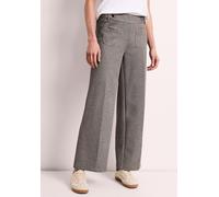 Stoffhose STREET ONE, Damen, Gr. 44, Länge 30, espresso braun, Stoff, 80% Polyester, 16% Viskose, 4% Elasthan, unifarben, comfort fit knöchelfrei, Hosen Stoffhose, Middle Waist (19666930-44) espresso 