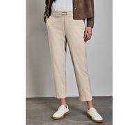 STREET ONE Damen A378905 Casual Fit Hose, Sheer beige Mel, 46W x 28L