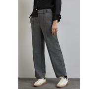Stoffhose STREET ONE Gr. 46, Länge 30, schwarz Damen Hosen Bestseller (52244461-46) schwarz