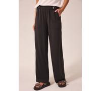 Stoffhose STREET ONE STUDIO, Damen, Gr. 32, Länge 32, charrot braun, Stoff, 100% Viskose, unifarben, comfort fit lang, Hosen Stoffhose, mit Wide Legs (44860327-32) charrot braun