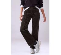 Stoffhose STREET ONE STUDIO, Damen, Gr. 34, Länge 26, russet rot, Web, 98% Baumwolle, 2% Elasthan, unifarben, comfort fit 7/8-Länge, Hosen Stoffhose, 4-Pocket Style (35534139-34) russet rot