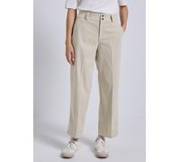 Stoffhose STREET ONE STUDIO, Damen, Gr. 42, Länge 28, morn beige, Stoff, 100% Polyester, unifarben, casual, comfort fit knöchelfrei, Hosen, High Waist (85788034-42) morn beige