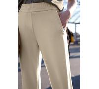 Stoffhose STREET ONE STUDIO, Damen, Gr. 44, Länge 26, stone sand, Stoff, 70% Viskose, 25% Polyester, 5% Elasthan, unifarben, comfort fit 7/8-Länge, Hosen Stoffhose, Middle Waist (56992668-44) stone sa