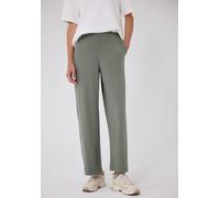 Stoffhose STREET ONE STUDIO, Damen, Gr. 44, Länge 28, sea spray grün, Stoff, 65% Polyester, 30% Viskose, 5% Elasthan, unifarben, loose fit knöchelfrei, Hosen Stoffhose, mit Wide Legs (51645016-44) sea