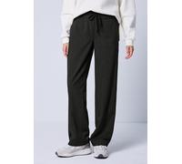 Stoffhose STREET ONE STUDIO, Damen, Gr. 44, Länge 30, anthrazit melange, Stoff, 63% Polyester, 34% Viskose, 3% Elasthan, unifarben, comfort fit lang, Hosen Stoffhose, Middle Waist (56225036-44) anthra