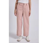 Stoffhose STREET ONE STUDIO, Damen, Gr. 46, Länge 28, rosa (sepia rose), Stoff, 100% Polyester, unifarben, comfort fit knöchelfrei, Hosen, High Waist (40505315-46) sepia rose