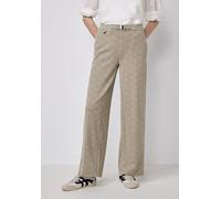 Street One Stoffhose STREET ONE STUDIO High Waist Damen Gr. 46 L 30 Beige (clove beige) meliert