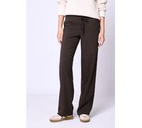 Stoffhose STREET ONE STUDIO, Damen, Gr. 46, Länge 32, rustic braun meliert, Stoff, 63% Polyester, 34% Viskose, 3% Elasthan, unifarben, comfort fit lang, Hosen Stoffhose, Middle Waist (75552527-46) rus