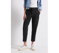 STREET ONE Damen A379054 Hose im Cargo-Look, Black, 44W x 28L