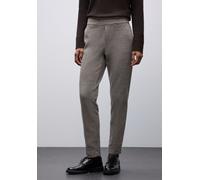 Jogger Pants STREET ONE, Damen, Gr. 46, Länge 28, schwarzest braun, Web, 61% Baumwolle, 37% Polyester, 2% Elasthan, unifarben, comfort fit normal, Hosen, im Loose Fit (36234862-46) schwarzest braun