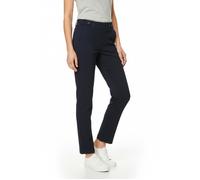 Stoffhose STREET ONE "Style Bonny Scuba", Damen, Gr. 38, Länge 28, schwarzest blau, Web, Obermaterial: 52% Baumwolle, 41% Polyester, 7% Elasthan, unifarben, schmal lang, Hosen Stoffhose, mit Stretch (