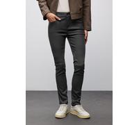 Stoffhose STREET ONE "Style York", Damen, Gr. 44, Länge 32, schwarz, Web, Obermaterial: 79% Viskose, 18% Nylon, 3% Elasthan, unifarben, regular fit lang, Hosen, mit Taschen (66864154-44) schwarz