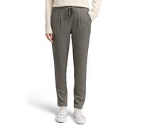 Stoffhose TOM TAILOR, Damen, Gr. 34, Länge 32, schwarz beige, Web, Obermaterial: 56% Viskose, 40% Polyester, 4% Elasthan. Futter: 50% Baumwolle, 50% Polyester, Jacquardmuster, slim fit lang, Hosen Sto