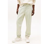 Stoffhose TOMMY JEANS "TJM ISAAC LIGHT CORD PANTS", Herren, Gr. 33, Länge 32, grün (misty sage), Cord, Obermaterial: 100% Baumwolle, unifarben, regular fit lang, Hosen Stoffhose, Mit Gürtelschlaufen (