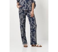 Stoffhose TONI "Luisa", Damen, Gr. 23, K-Gr, blau (deep ocean), Web, Obermaterial: 100% Lyocell, bedruckt, regular fit knöchellang, Hosen, Sommerhose mit All-Over Print (25413600-23) deep ocean