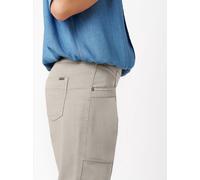 Stoffhose TONI "Sue Joggpants 7/8", Damen, Gr. 38, N-Gr, light grau, Web, Obermaterial: 77% Baumwolle, 20% Polyamid, 3% Elasthan, unifarben, schmal lang, Hosen Stoffhose, mit Stretch (15385518-38) lig