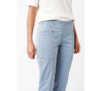 Stoffhose TONI "Sue Joggpants 7/8", Damen, Gr. 48, N-Gr, blau bleached, Web, Obermaterial: 77% Baumwolle, 20% Polyamid, 3% Elasthan, unifarben, schmal lang, Hosen Stoffhose, mit Stretch (70919040-48)