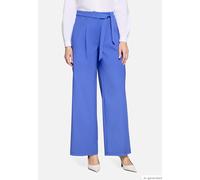 Stoffhose BETTY BARCLAY "Damen unifarben", Damen, Gr. 40, Normalgrößen, blau (adria blau), Obermaterial: 86% Polyester, 14% Elasthan, relaxed fit lang, Hosen Stoffhose (87953339-40) adria blau