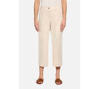Stoffhose BETTY BARCLAY "Damen unifarben", Damen, Gr. 40, Normalgrößen, beige, Obermaterial: 70% Baumwolle, 26% Polyester, 4% Elasthan, straight fit 3/4-Länge, Hosen Stoffhose (57022066-40) beige