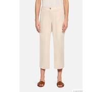 Stoffhose BETTY BARCLAY "Damen unifarben", Damen, Gr. 44, Normalgrößen, beige, Obermaterial: 70% Baumwolle, 26% Polyester, 4% Elasthan, straight fit 3/4-Länge, Hosen Stoffhose (57022066-44) beige