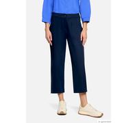 Stoffhose BETTY BARCLAY "Damen unifarben", Damen, Gr. 40, Normalgrößen, dunkelblau, Obermaterial: 70% Baumwolle, 26% Polyester, 4% Elasthan, straight fit 3/4-Länge, Hosen Stoffhose (68765123-40) dunke