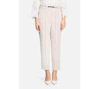 Stoffhose BETTY BARCLAY "Damen unifarben", Damen, Gr. 42, Normalgrößen, grau beige, Obermaterial: 96% Polyester, 4% Elasthan, 7/8-Länge, Hosen Stoffhose (33215945-42) grau beige
