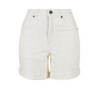 Stoffhose URBAN CLASSICS "Urban Classics Damen", Damen, Gr. 27, Normalgrößen, sanftes weiß raw, 50% Baumwolle (Bio), 48% Baumwolle, 2% Elasthan, unifarben, normal, Hosen Stoffhose (22247068-27) sanfte