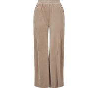 Stoffhose URBAN CLASSICS "Urban Classics Damen", Damen, Gr. M, US-Größen, softtaupe, 93% Polyester, 7% Elasthan, unifarben, loose fit, Hosen Stoffhose (74557832-M) softtaupe