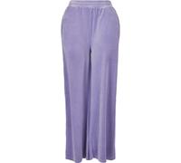 Stoffhose URBAN CLASSICS "Urban Classics Damen", Damen, Gr. XS, US-Größen, lavender, 93% Polyester, 7% Elasthan, unifarben, loose fit, Hosen Stoffhose (94480318-XS) lavender