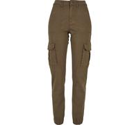 Urban Classics Ladies Cotton Twill Utility Pants in Gr. 30 in Olive
