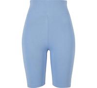 Stoffhose URBAN CLASSICS "Urban Classics Damen Ladies High Waist Cycle Shorts", Herren, Gr. S, US-Größen, horizonblau, 95% Baumwolle, 5% Elasthan, unifarben, skinny fit, Hosen Stoffhose (67033540-S) h